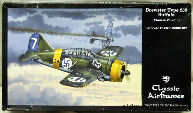 Classic Airframes 1/48 Brewster Type 239 Buffalo Finnish Version, 4101 plastic model kit